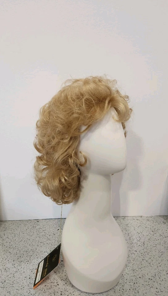 Peluca rizada estilo peludo New York New York por Tony of Beverly 24B rubia dorada Foto 3 de 4