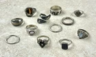 Lot Of  Vintage Sterling Silver Rings Sizes 4-11 Weight 48g