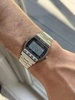 Vintage Seiko D229-5010 Digital Quartz Watch From Sept 1981 Palladium - Running