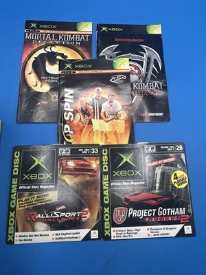 Xbox Manuals & Demo Disc Lot Mortal Kombat Deception Deadly Alliance