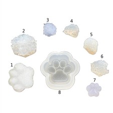 Handmade Cats Paw DIY Mold Jewelry Pendant Keychain Resin Silicone Mould