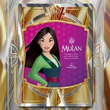 Topps Disney Collect Mulan Poised Portraits Collection Silver Cards EPIC DIGITAL