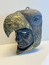 Antique Native American Indian Hand Carved Wooden Eagle Mask; Late 19th Century