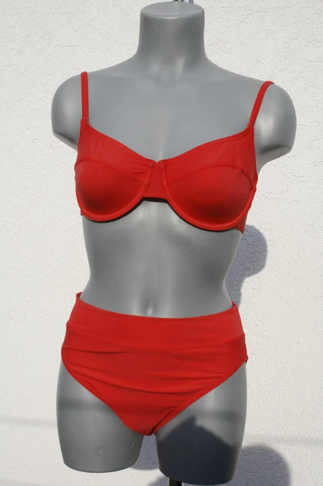 Saison-2023/24 380219 Debenhams Marken Bügel Bikini und Slip ROT in 36 CUP C - Bild 4 von 4