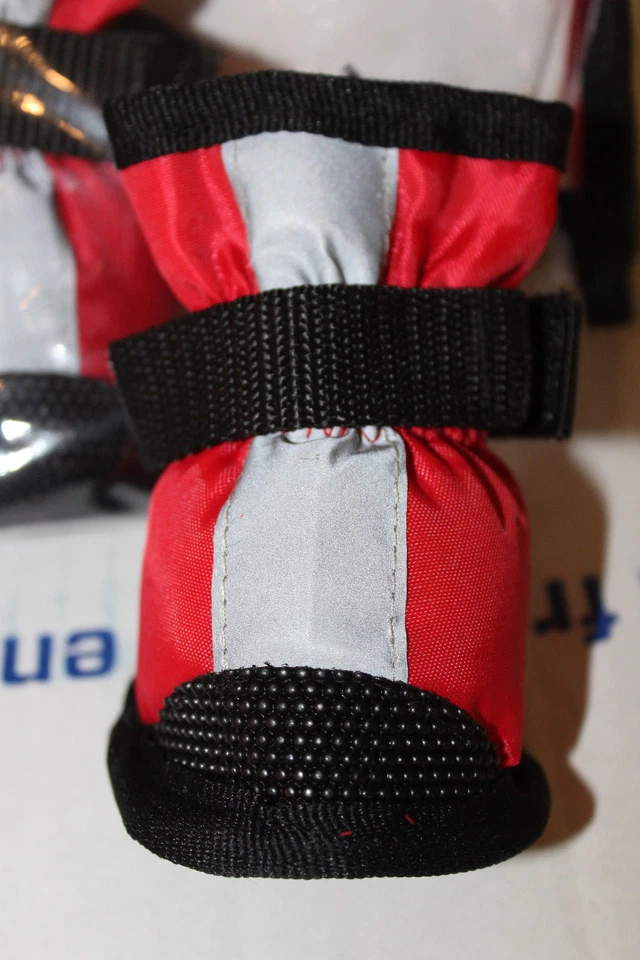 Moda Mascota Rojo Poliéster Botas Pequeñas Nuevas Foto 2 de 3