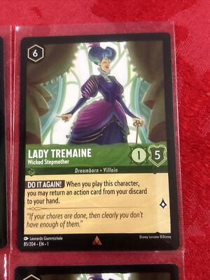 4x Disney Lorcana - Lady Tremaine - Wicked Stepmother - 85/204