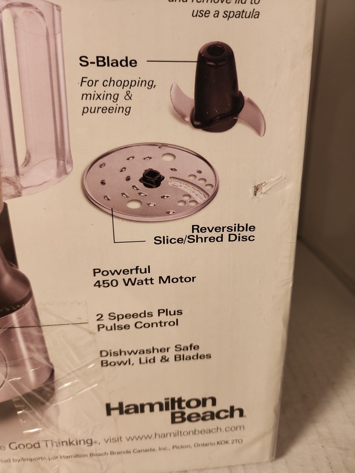 Hamilton Beach Bowl Scraper 10 Cup Food Processor, Model 70730( New