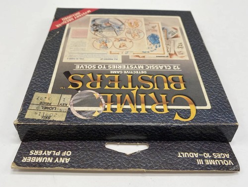 Crime Busters Detective Game 12 Classic Mysteries Volume 3 w/Decoder HOYLE 1986 - Picture 15 of 17