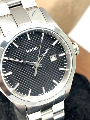 Rado Women's Watch R32110163 Hyperchrome Swiss Quartz Black Dial Silver Steel