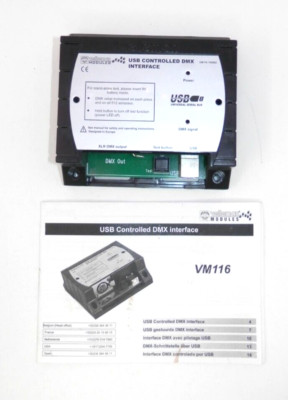 Velleman USB Controlled DMX Interface Module VM116 K8062 512 Channels 256 Levels