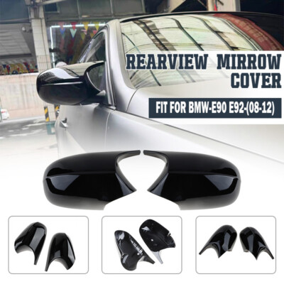 Carbon Black For BMW E90 E92 LCI 328i 335i 2009 2010 2011 M3 Style Mirror Covers
