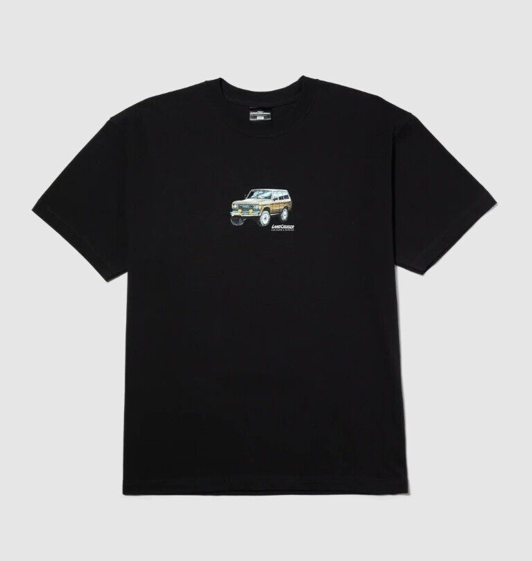 HUF x Toyota Rosetta Land Cruiser Black Short Sleeve NEW T-Shirt 