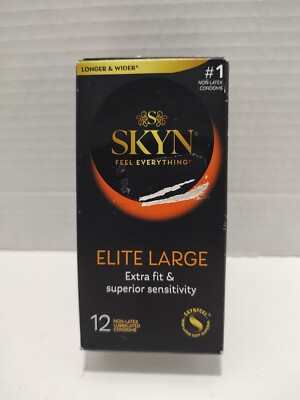   LifeStyles SKYN Elite Large Non-Latex Lubricated Condom - 12 Pieces