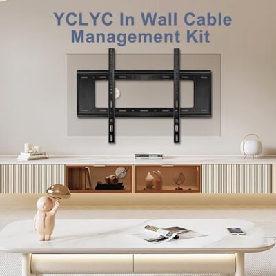 テレビ hide 3in TV Cable Hider Wall Kit, Large TV Cord Hider for Wall Mounted