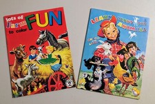 Vintage Learn About The Animals Lots Of Farm Fun To Color Coloring Books - 60s