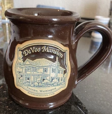Deneen Pottery Coffee Cup Mug, DeVoe Mansion. Tacoma WA 2000s