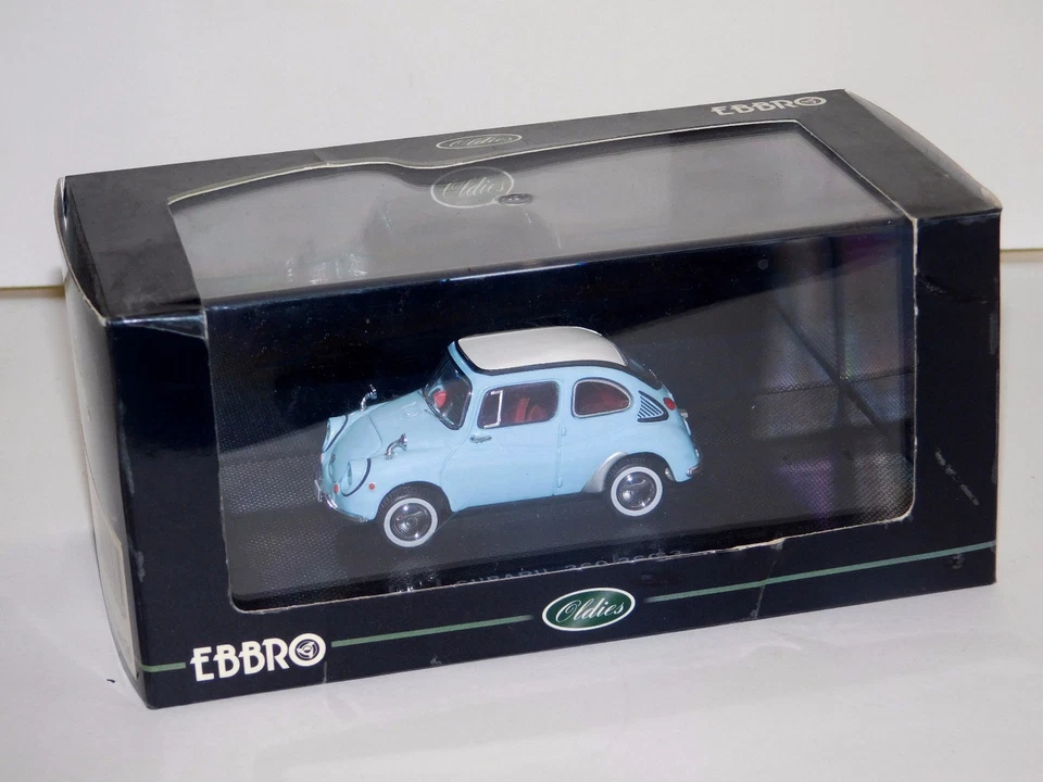 SUBARU 360 LIGHT BLUE 1963 EBBRO 43076 1:43 - Photo 2/2