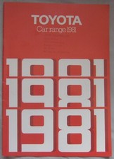 1981 Toyota Range Brochure Pub.No. 00000-90260-BR April 1981