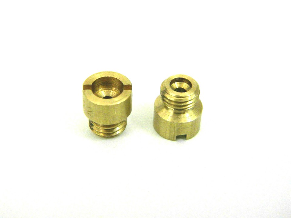Pair Of Main Jets Size 65 For Holley Carb - 1/4-32 Thread Brass, Fits 4150, 4160, 4500