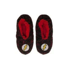 The Flash DC Comics Unisex Adult Cozy Fuzzy Slippers Socks Size S/M
