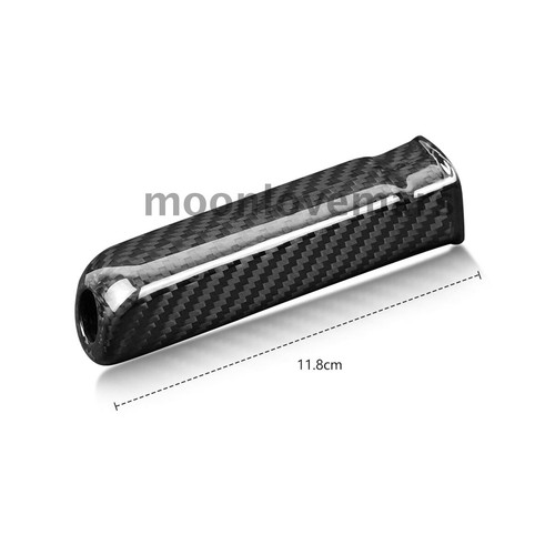 Hard Carbon Fiber Car Center Brake Handle Cover Trim For Ford Mustang 2010-2014 - Foto 6 di 7
