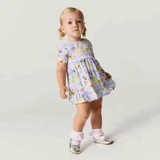 Posh Peanut 👑 Disney Princess Tiana Ruffled Twirl Bodysuit Dress Sz 18-24 NEW!