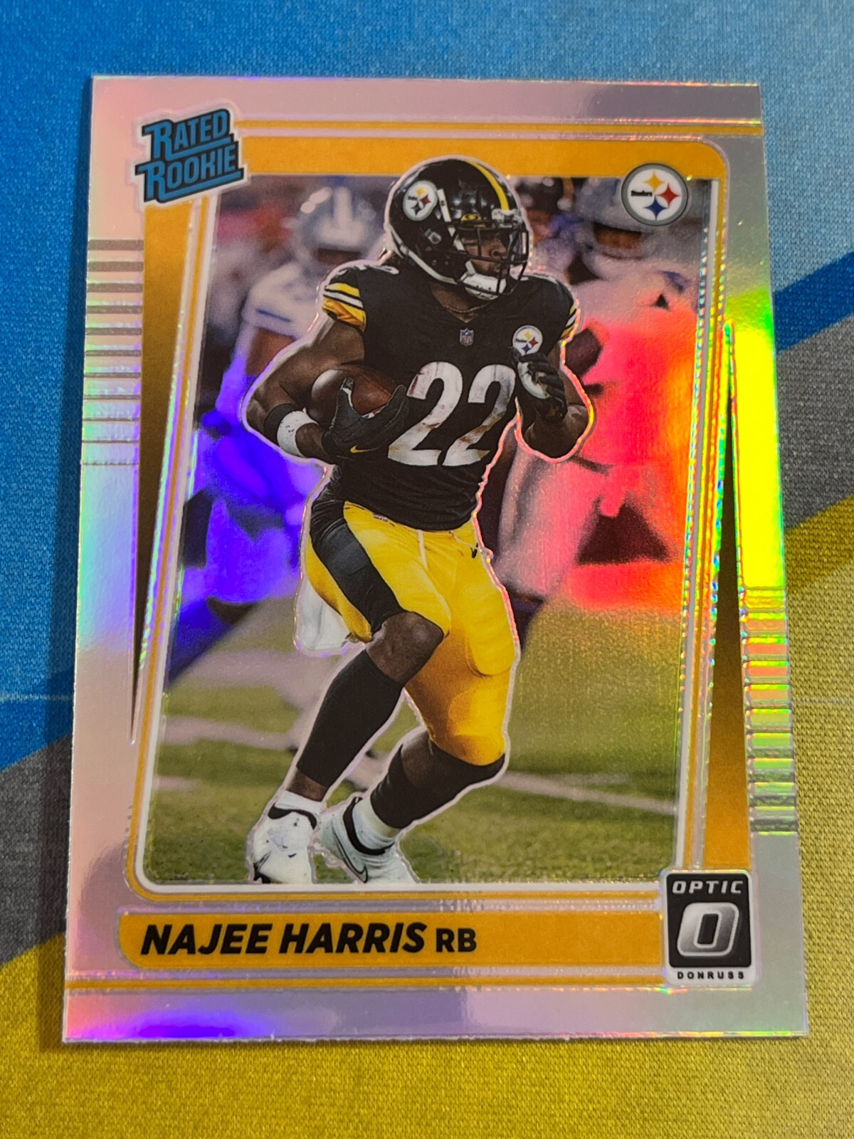 2021 Optic Football NAJEE HARRIS Pittsburgh Steelers Rated Rookie #213 Holo