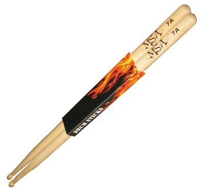 1 PAAR DRUMSTICKS   SCHLAGZEUGSTÖCKE   AHORN 7A   HOLZKOPF   TROMMELSTÖCKE   MSA