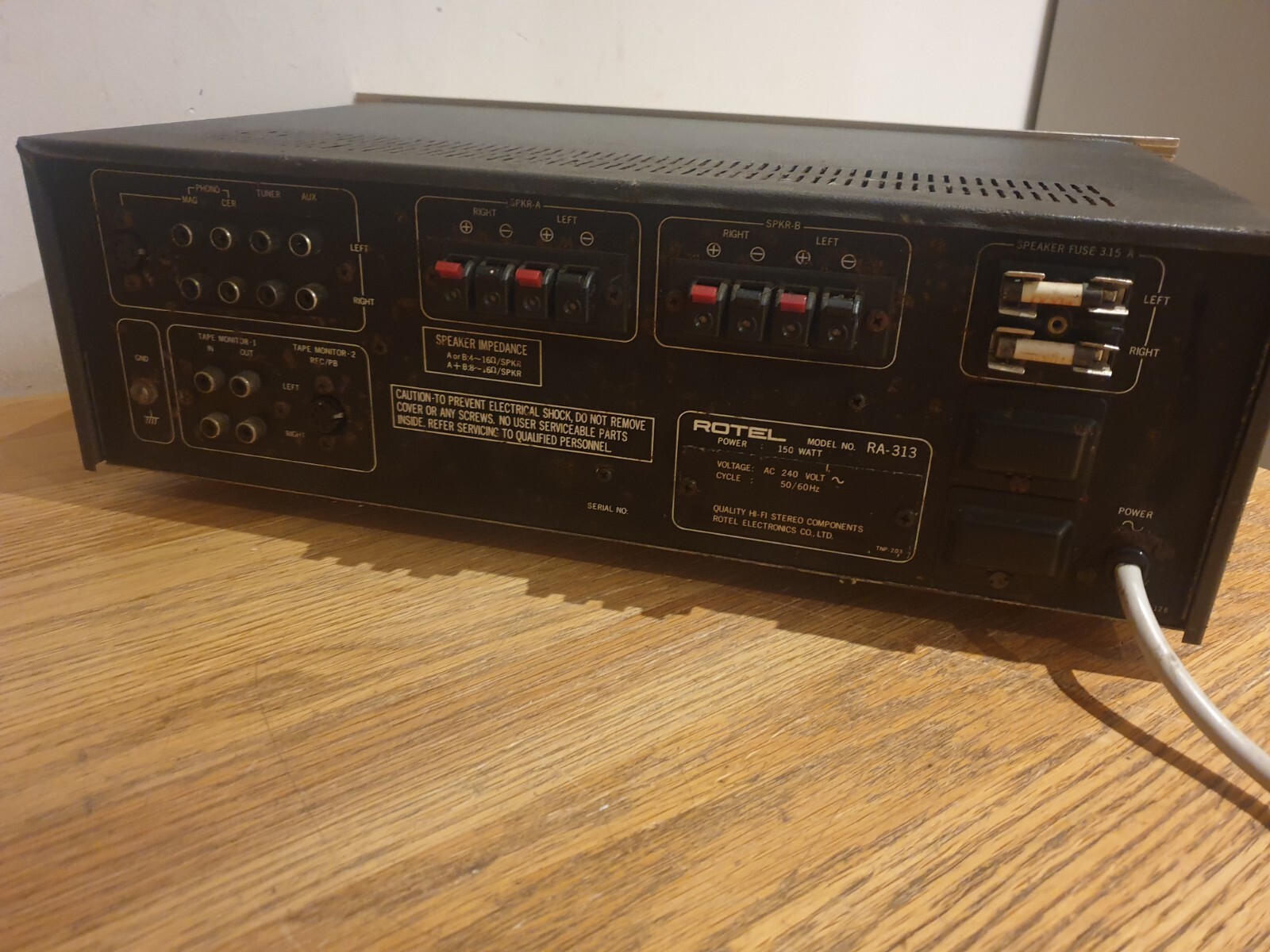 Rotel RA313 HiFi Stereo Amplifier RARE Vintage Amp eBay