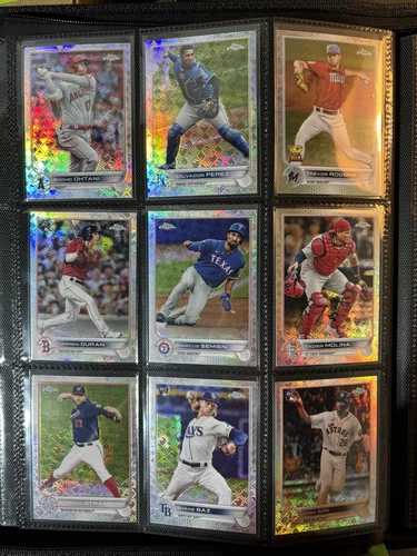 2022 Topps Chrome Baseball Logofractor Complete Set 1-110 Ohtani