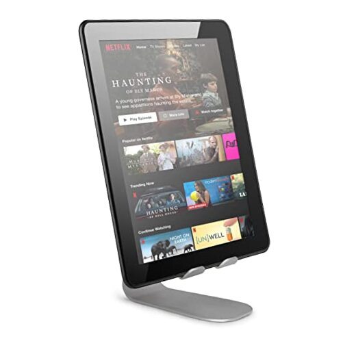 Tablet/iPad/Phone Stand with Adjustable Angle, Large Cellphone Holder