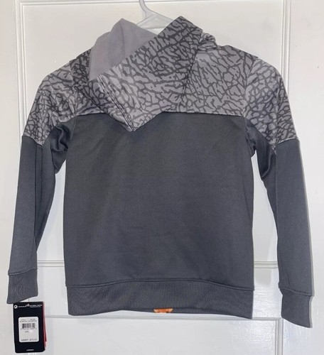 Nike Air Jordan Boys Camo Therma-Fit Full Zip Hoodie Hooded Top Size 4 Dark Grey - Picture 3 of 6
