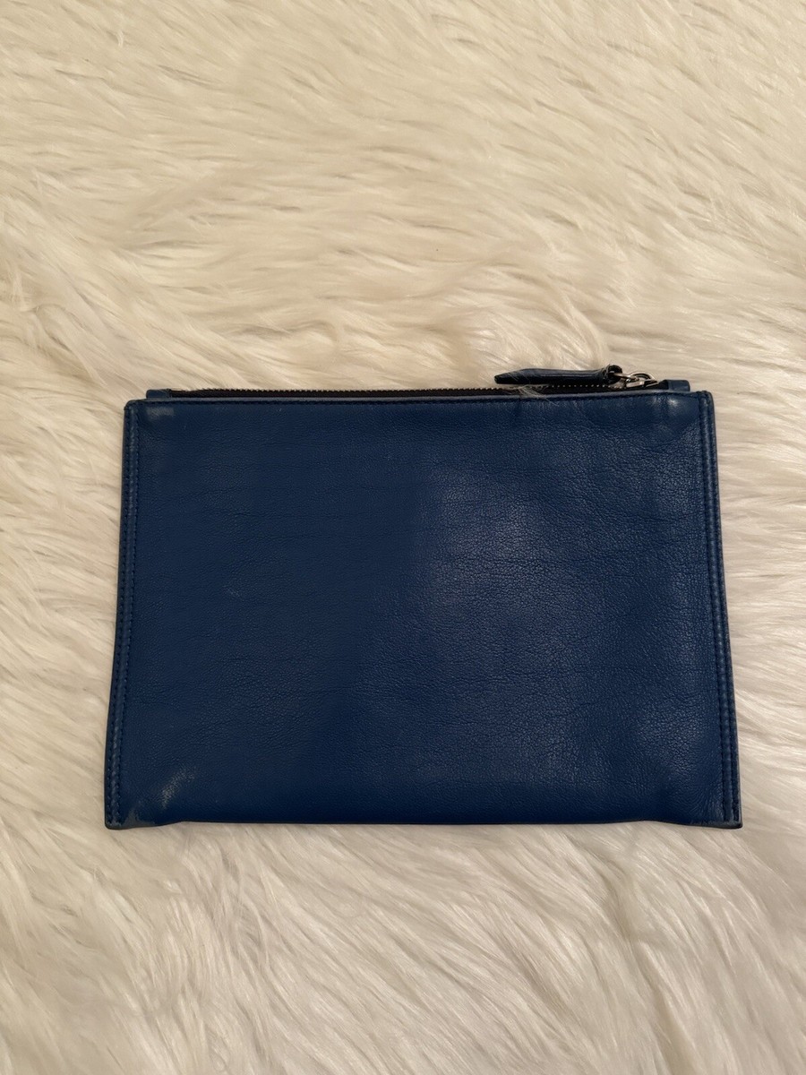 未使用 METIER LONDON トラベルケース ポーチ Metier London Small Flat Pouch Leather Calfskin Travel