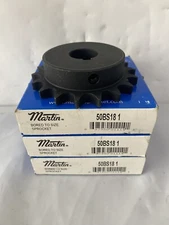 Lot Of 3 Martin Sprocket 50BS18 1-3/16 #50, 18 Teeth, 1-3/16" Keyed Bore