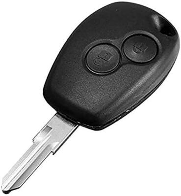 Pro-Plip Custodia Telecomando Per Chiave Auto – Compatibile Con Dacia Logan, Sandero, Duster, Lodgy – 2 Pulsanti, Lama Senza Fori (Senza Elettronica) - 2