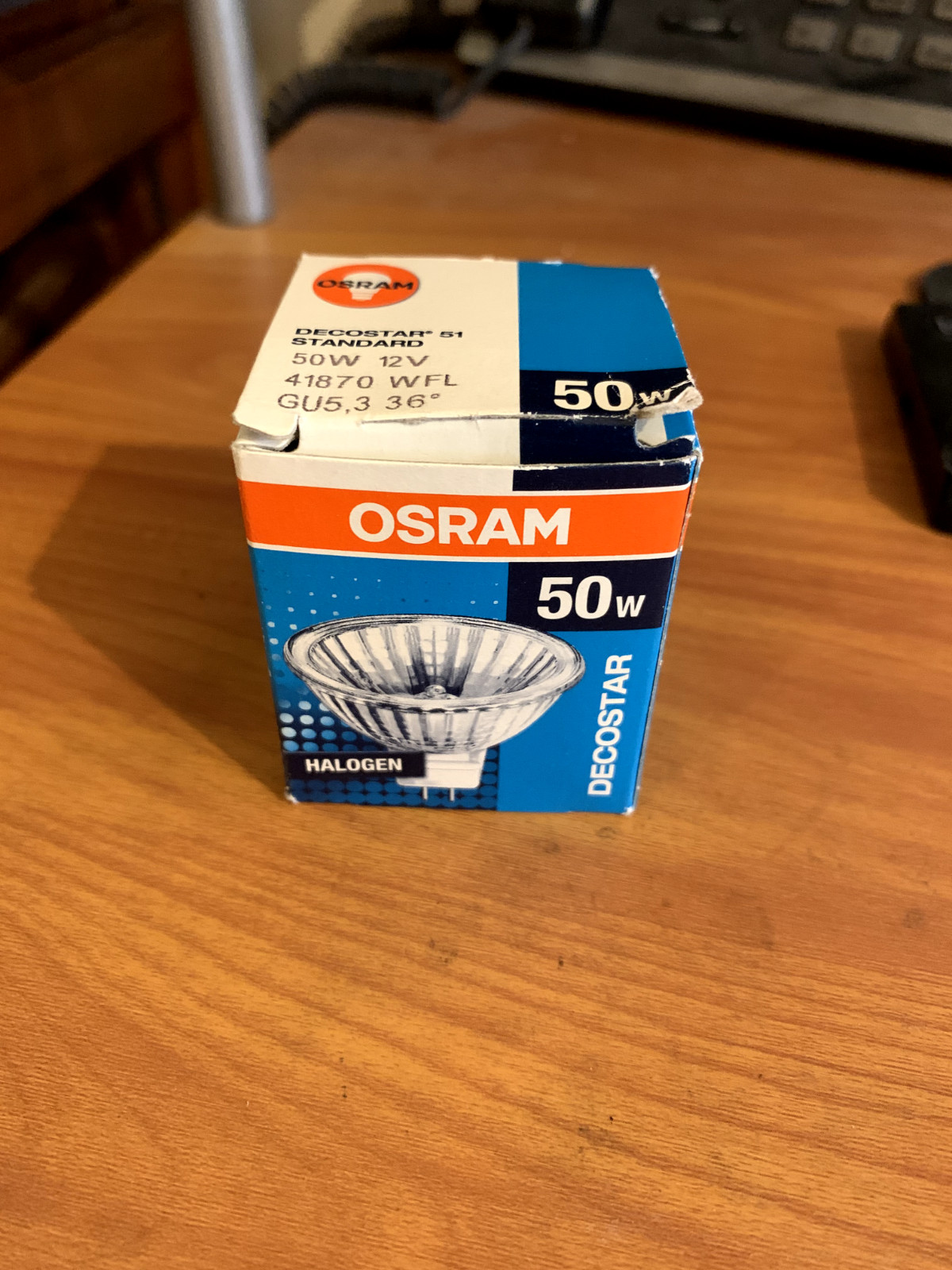 OSRAM Decostar  50W 12V 41870 WFL 36 Degree Halogen Made in 
