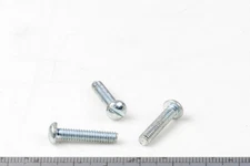 5/32  x 18mm Round  Pan Head Plated Machine Screws Bolt Zinc Plated