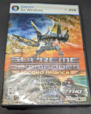 Supreme Commander: Forged Alliance (PC, 2007) With Code, No Manual