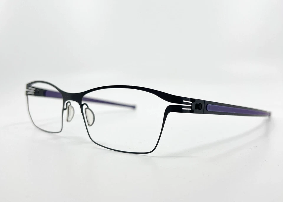 Prodesign Denmark Eyeglasses 6141 6031  Black Purple Screwless Hinge 53-17-135 - Image 2 of 4