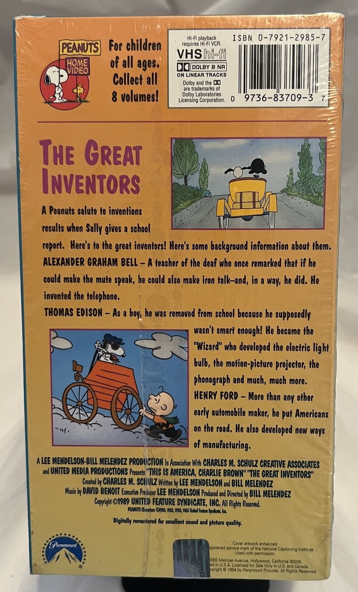 Peanuts: Great Inventors [VHS]