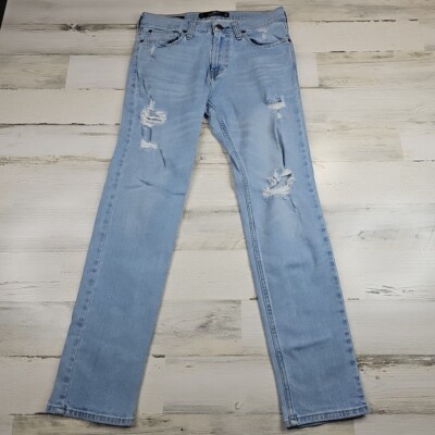 Hollister Skinny Jeans Womens 29x30 Blue Denim Epic Flex Mid