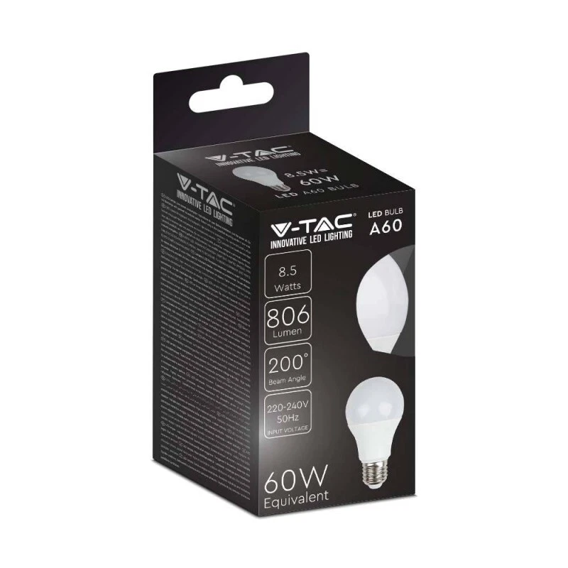 10 LAMPADINE LED V-Tac BULBO E27 da 9W a 17W LAMPADE LUCE CALDA NATURALE FREDDA - Immagine 3 di 4