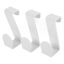 3PCS Potty Hook Multifunctional Plastic Hanging Hook Punch Free Cabinet Hook