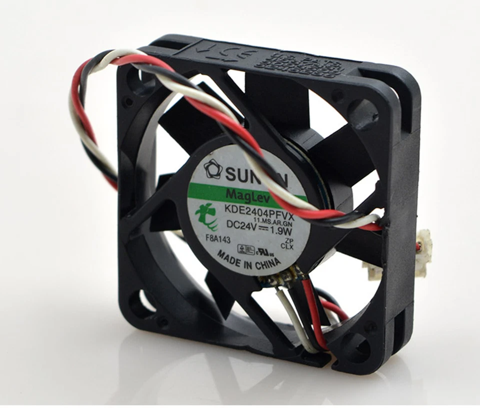 SUNON Cooling Fan KDE2404PFVX 24V 1.9W 4010 4CM 3Pin 40x40x 10mm 1.6"x1.6"x0.4" - Image 3 of 4