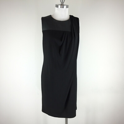 White house Black Market L 12 Shift dress Faux leather Panel Sleeveless WHBM LBD | eBay White house Black Market L 12 Shift dress Faux leather Panel Sleeveless WHBM LBD | eBay