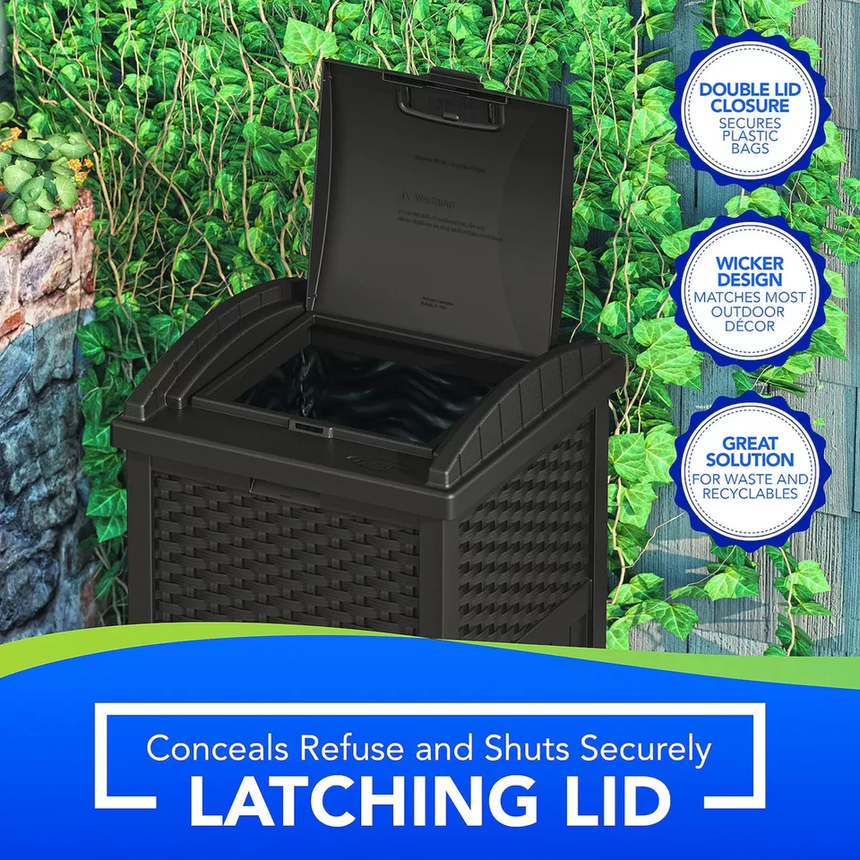 Suncast #GHW1732. 33-Gallon Trash Hideaway - Image 3 of 3