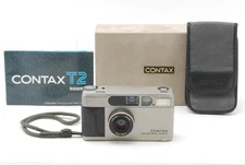 Xmas Sale[N MINT++ ] Contax T2 Titan Silver 35mm Point & Shoot Film Camera JAPAN