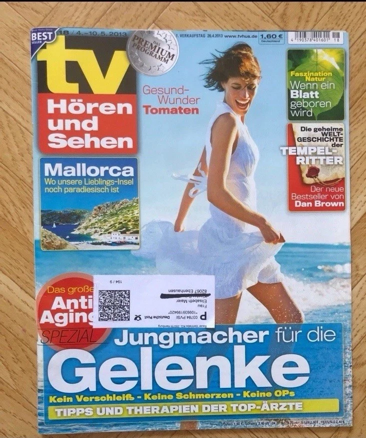 alte TV Hören und Sehen vom 4.-10.5.2013  Zeitschrift