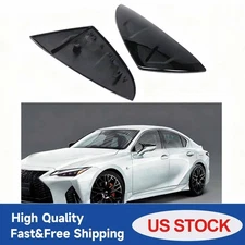 M STYLE GLOSS BLACK REPLACEMENT MIRROR COVER CAPS FIT 17-23 LEXUS IS ES RC LS UX