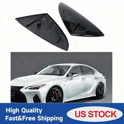 M STYLE GLOSS BLACK REPLACEMENT MIRROR COVER CAPS FIT 17-23 LEXUS IS ES RC LS UX